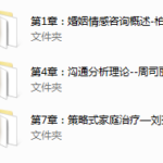 婚姻情感&家庭咨询技能大全