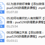 追求的艺术-李越恋爱课堂（完结）