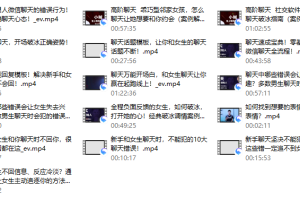 爱上情感：新手聊天模板 （新手小白快速掌握，话术惯例现学现用）