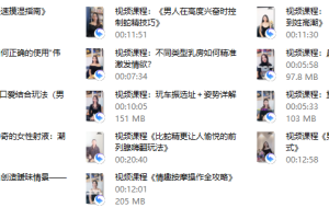 视频专栏：男性性技宝典：14招实战驭女术——爱抚、按摩、催情、姿势、高潮全攻略