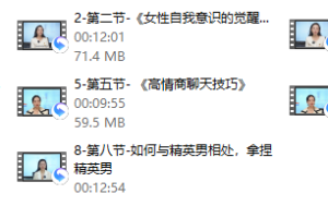 唐唐姐 《精英关系》高阶女性进阶课程